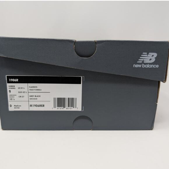 New Balance 1906R Women's Classic Sneakers Grey and Black Women's Size 10.5 - Picture 5 of 14